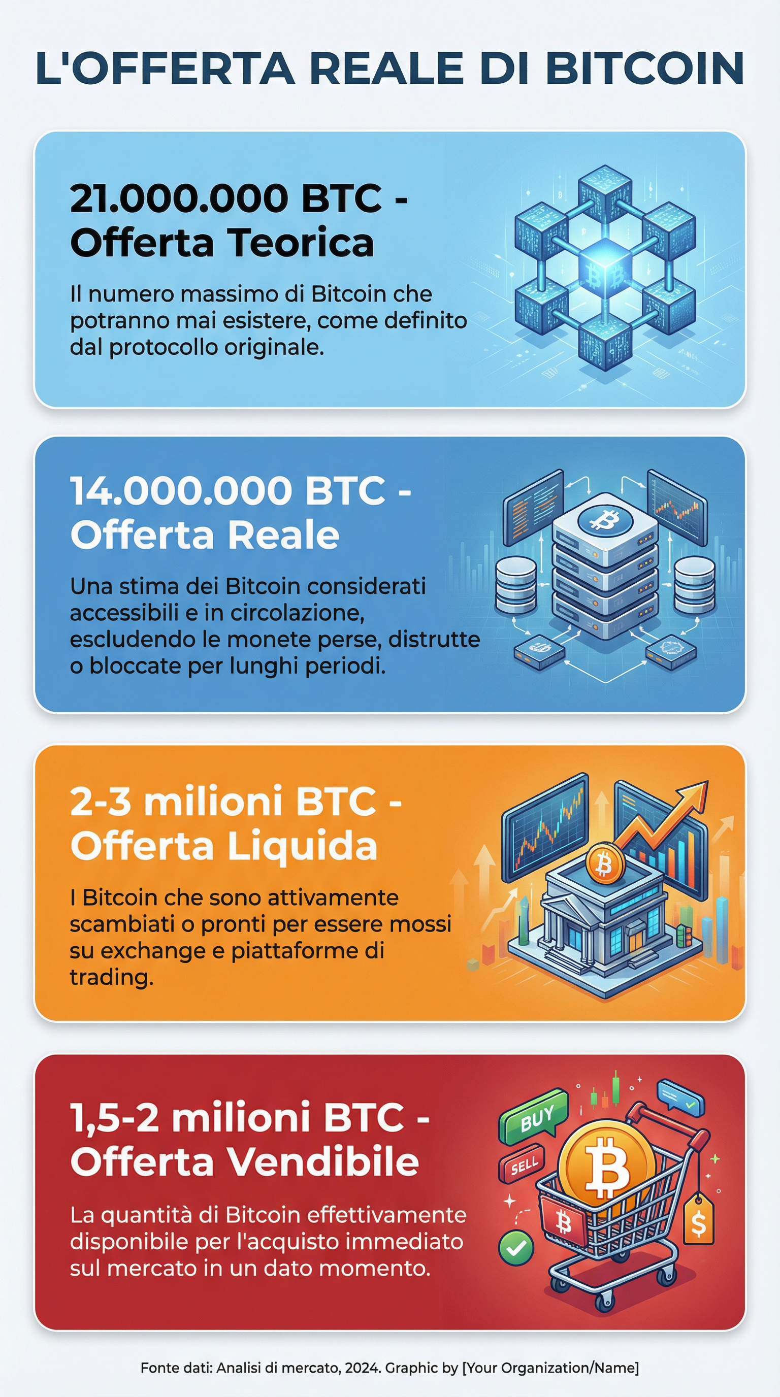 Infografica Offerta Bitcoin